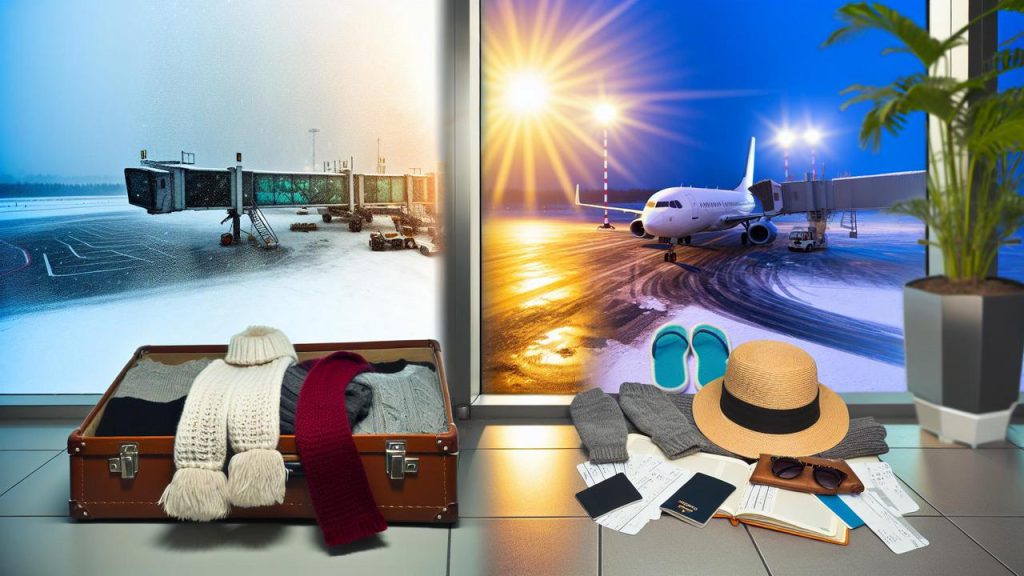 jak się ubrać do samolotu zimą do ciepłych krajów