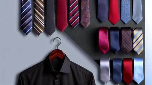 Jaki krawat do czarnej koszuli będzie najlepiej pasować?
