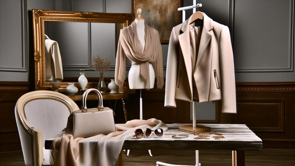 jakie dodatki do beżowej kurtki