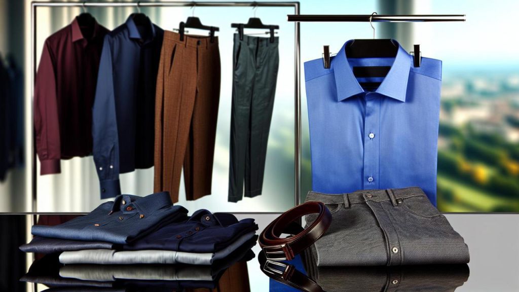 jakie spodnie do niebieskiej koszuli